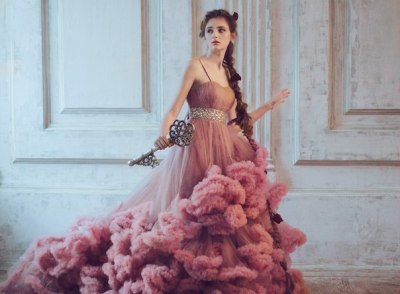 Розовое платье #24