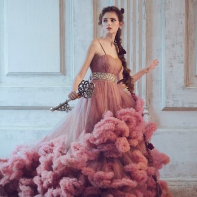 Розовое платье #24