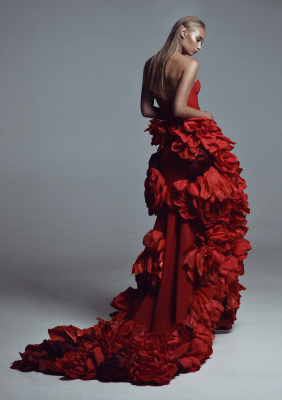 красное платье #16