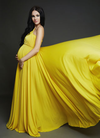 Платье - трансформер жёлтого цвета