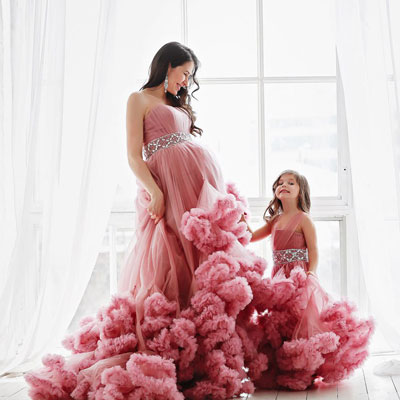 Комплект платьев Lillac cloud /розовое облако