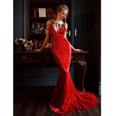 Платье Vegas red
