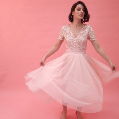 Платье Pamela pink mini / Памела в розовом мини