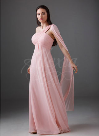 Розовое длинное платье Фламинго напрокат 