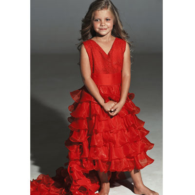 Парные красные платья для мамы и дочки для фотосессии напрокат